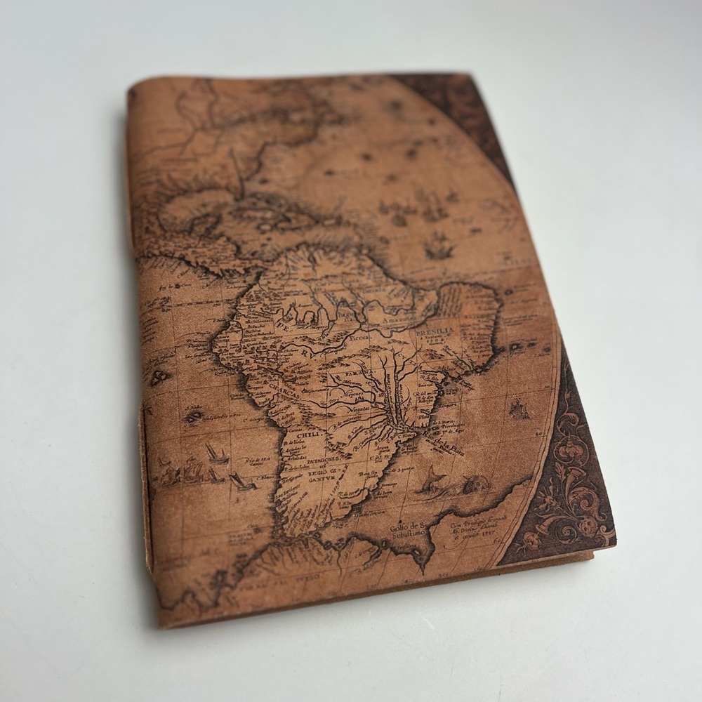 Vintage Map Design Journal, Made In Italy, Brand New